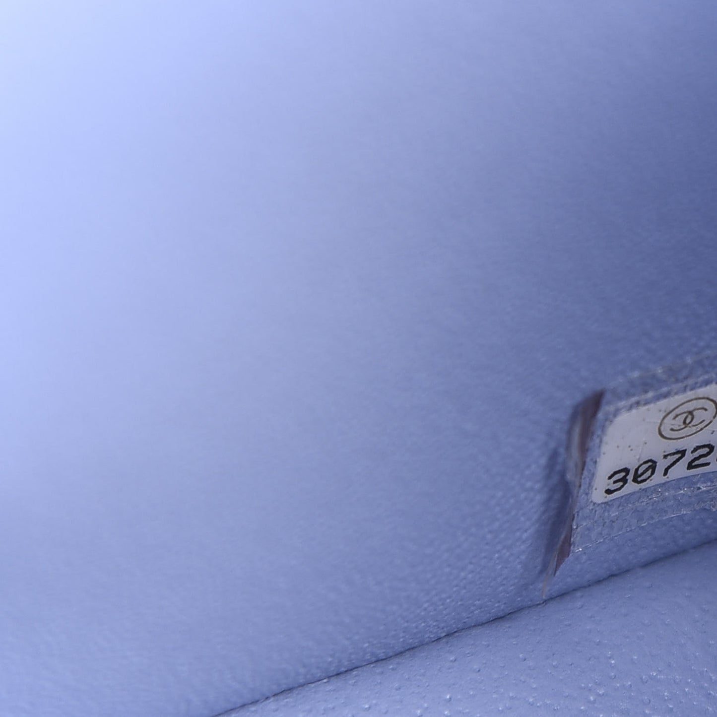 Lambskin Quilted Mini Rectangular Flap Light Blue