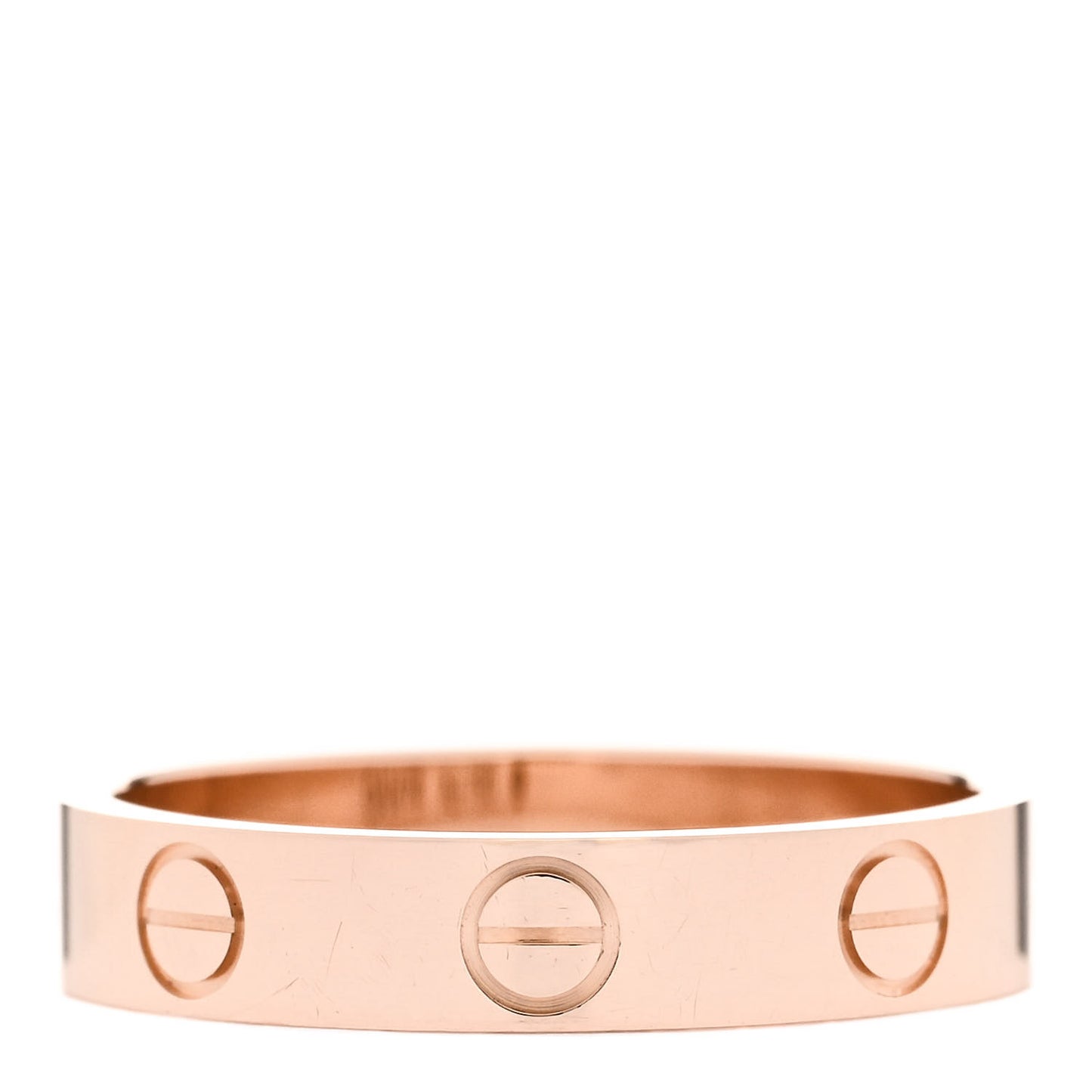 18K Pink Gold 3.5mm LOVE Wedding Band Ring 51 5.75