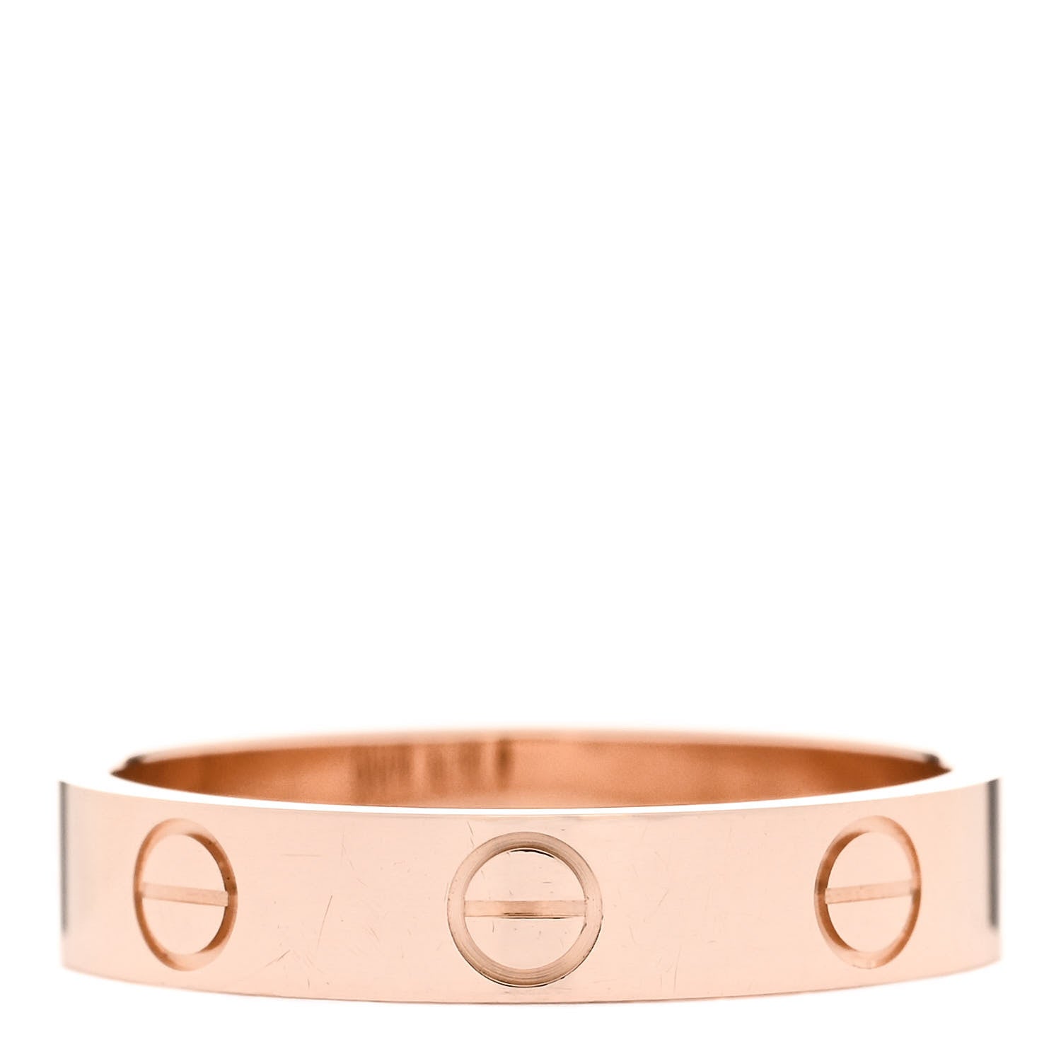 Cartier 18K Pink Gold 3.5mm LOVE Wedding Band Ring 51 5.75 3 of 5