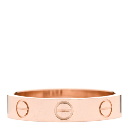 Cartier 18K Pink Gold 3.5mm LOVE Wedding Band Ring 51 5.75 3 of 5