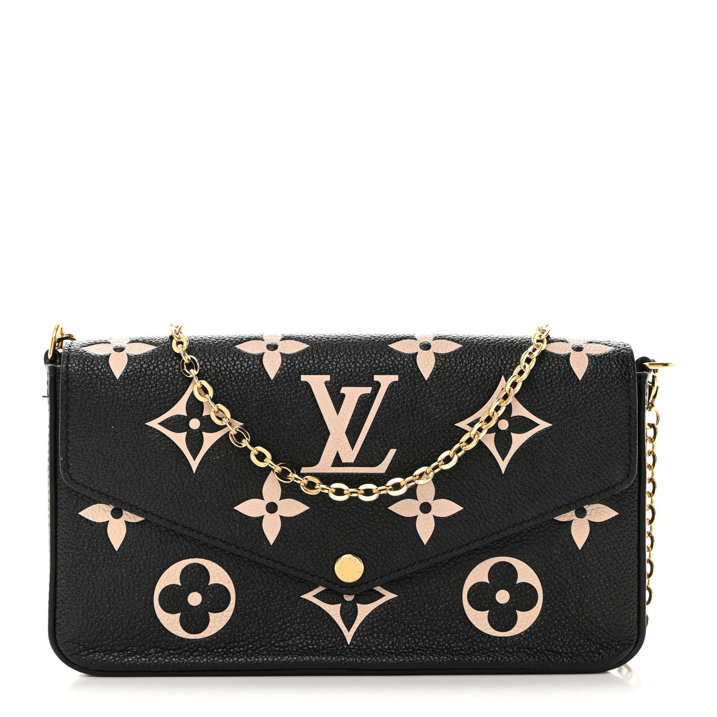 Empreinte Monogram Giant Felicie Pochette Black Beige