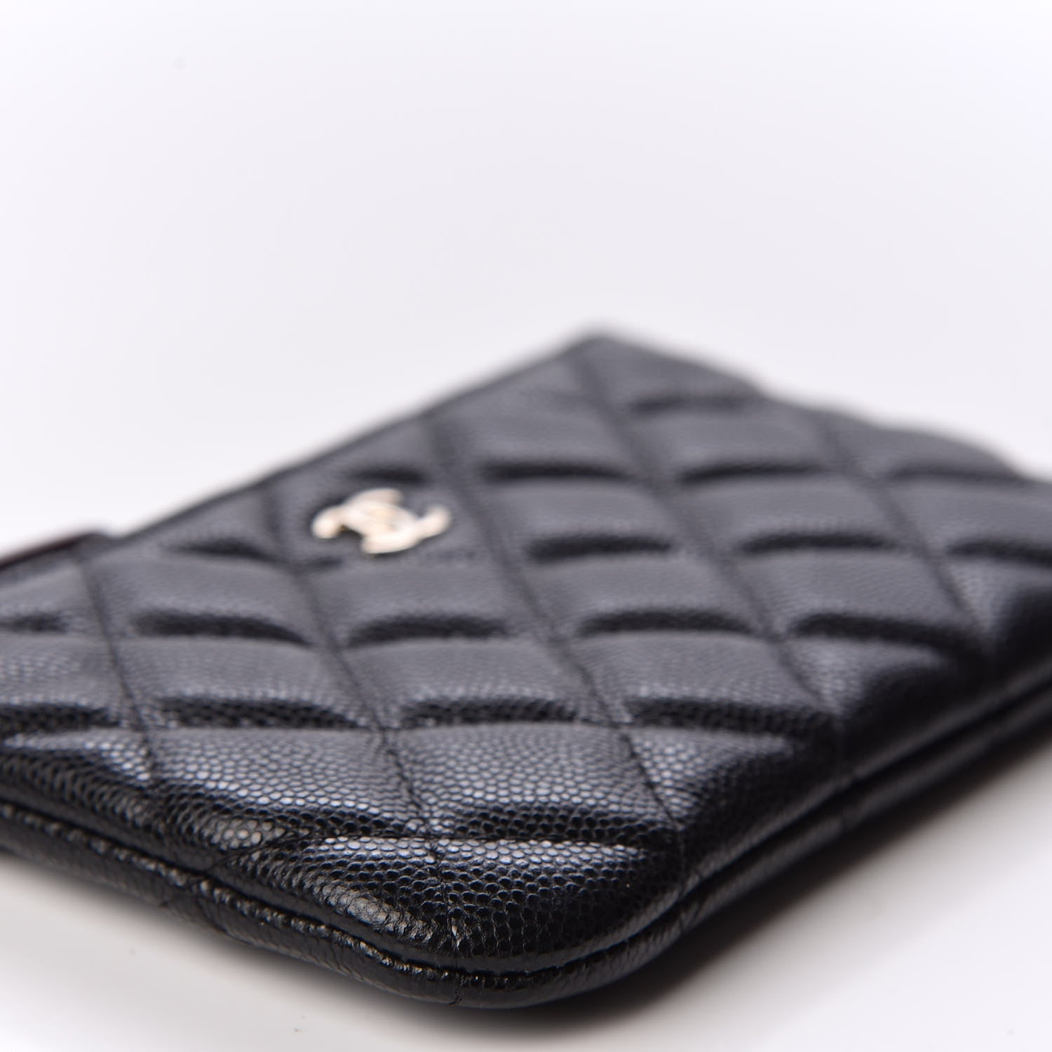 Chanel Caviar Quilted Small Cosmetic Case Black 5 of 9