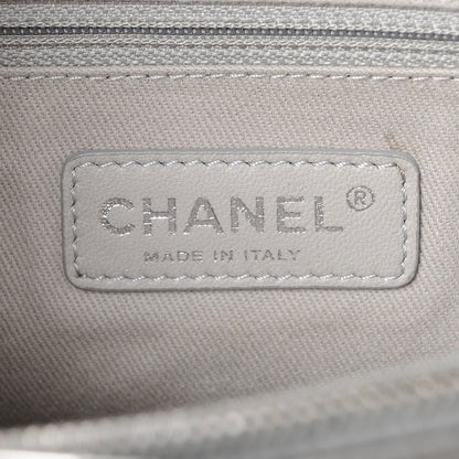 Chanel Aged Calfskin Quilted Be CC Tote Black 7 of 8