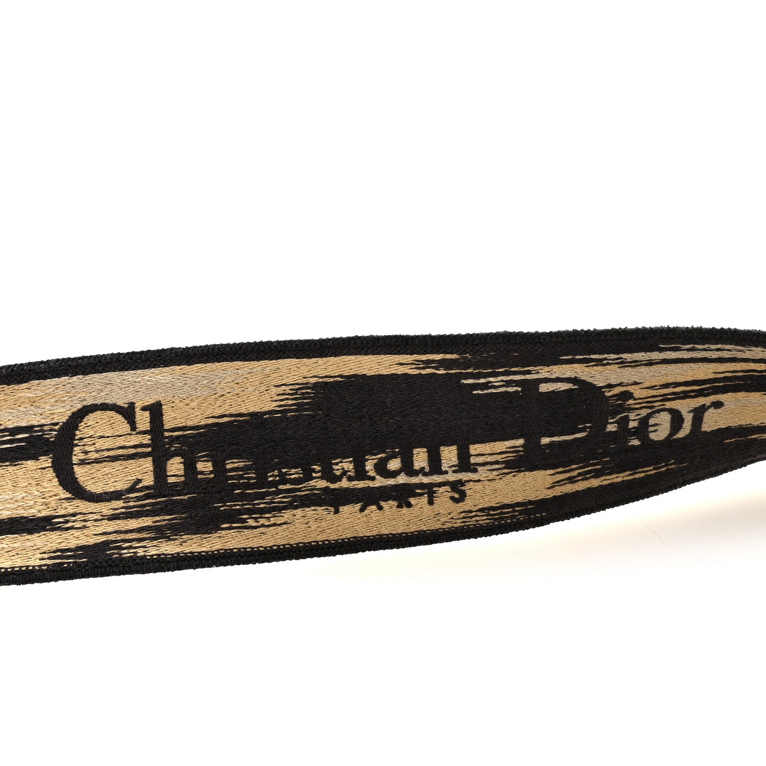 Christian Dior Canvas Mizza Embroidered Leopard Shoulder Strap