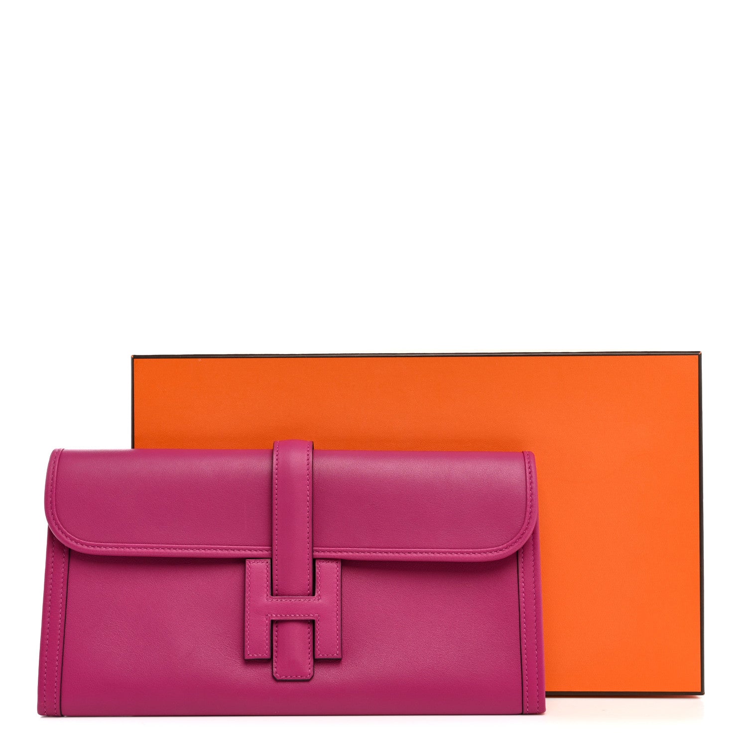 Hermes Swift Jige Elan 29 Clutch Rose Pourpre 8 of 8