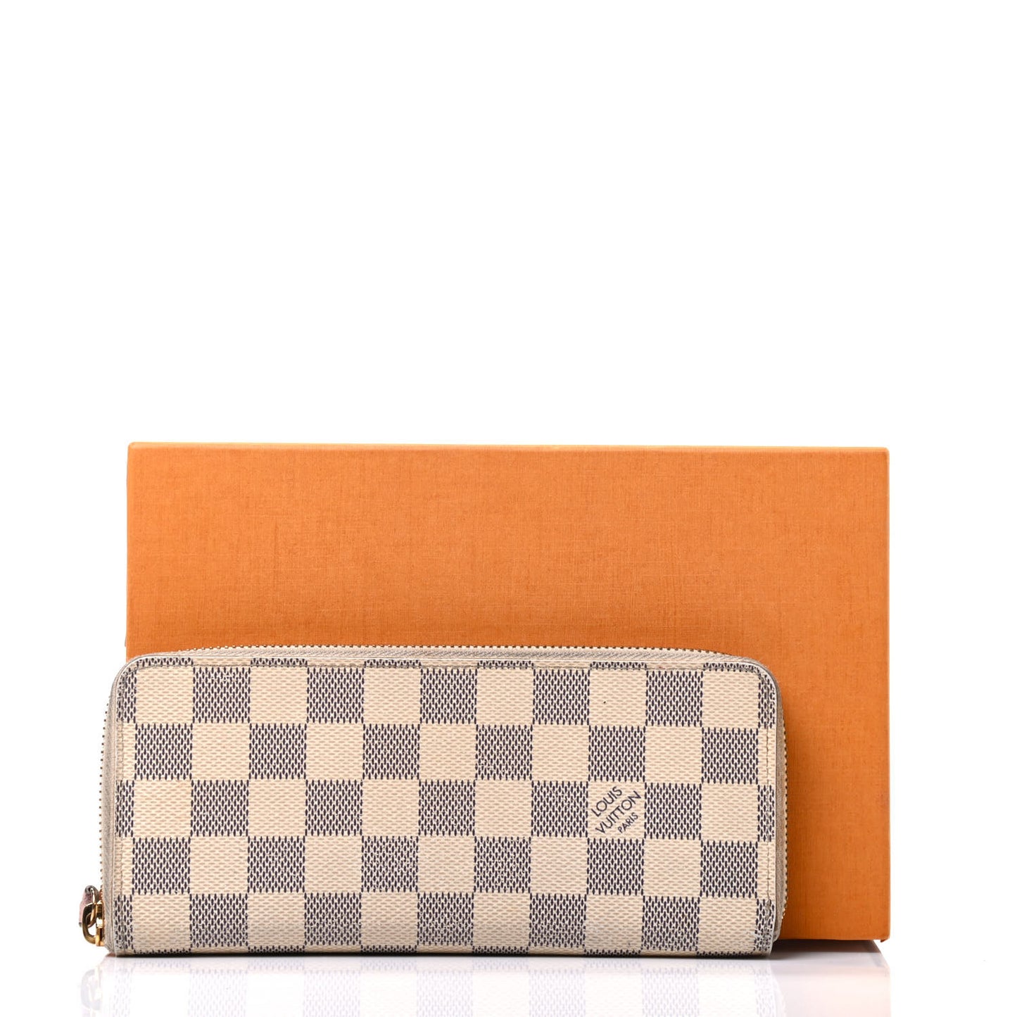 Damier Azur Clemence Wallet Rose Ballerine