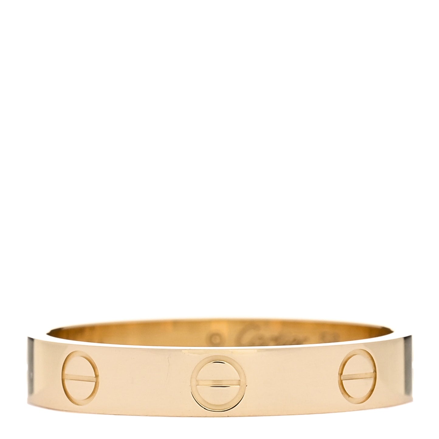 18K Yellow Gold 3.5mm LOVE Wedding Band Ring 58 8.25