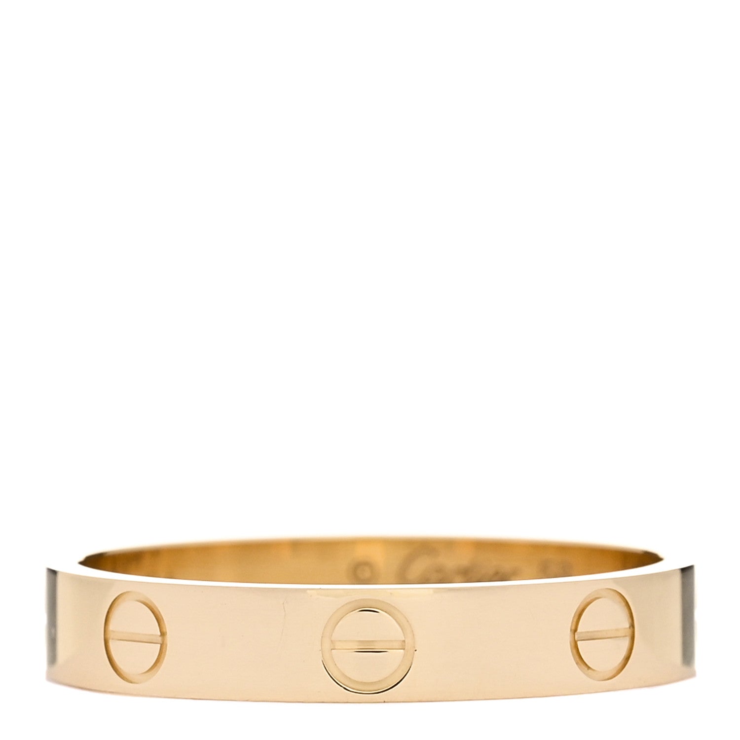 Cartier 18K Yellow Gold 3.5mm LOVE Wedding Band Ring 58 8.25 1 of 5