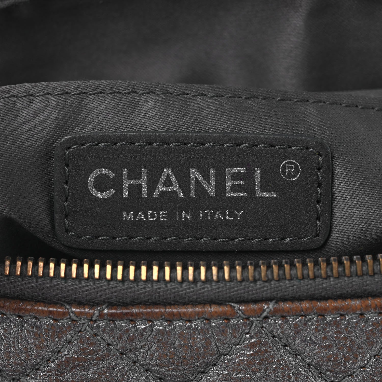 Chanel Metallic Goatskin Quilted Banane Waist Bag Fanny Pack Silver 6 of 8