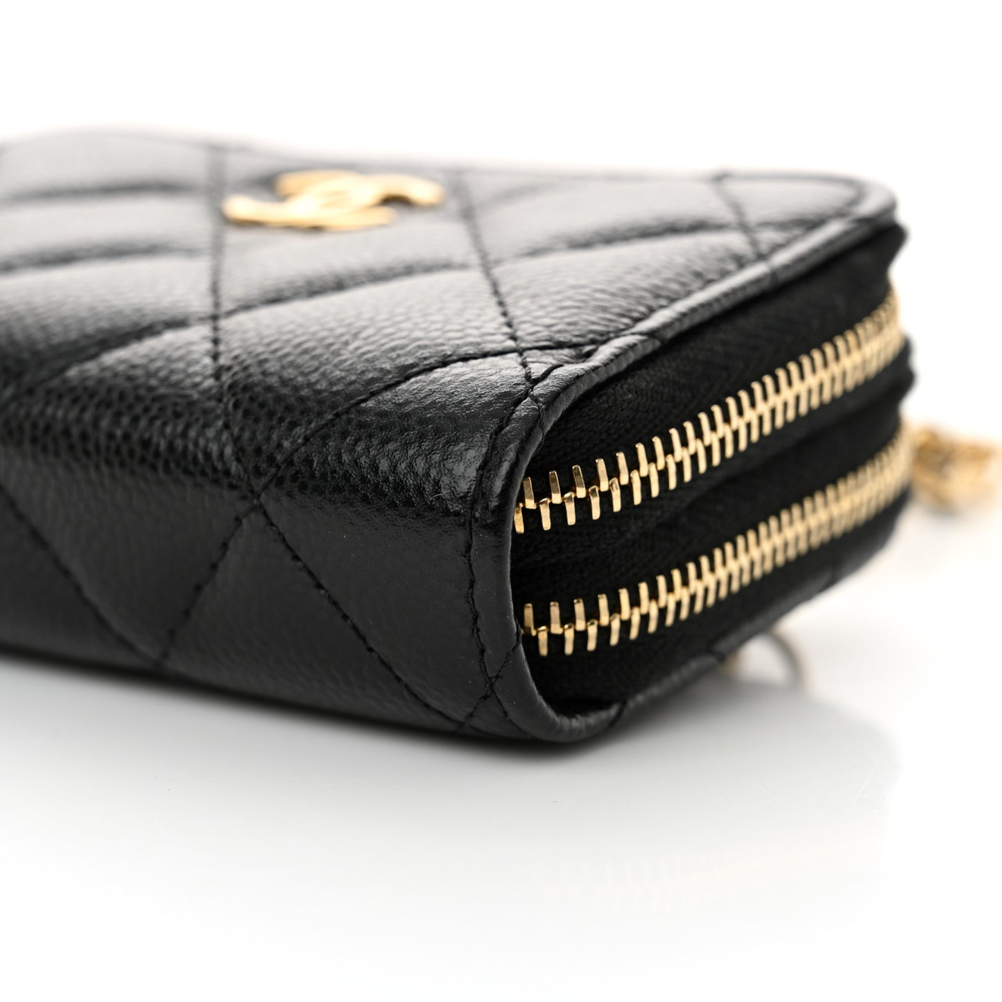 Caviar Quilted Miss Coco Clutch With Chain Bag Black