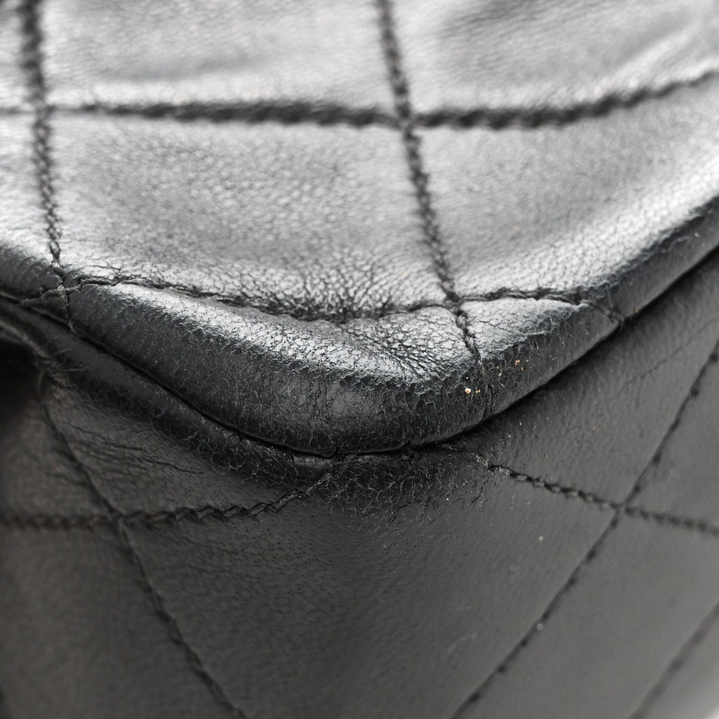 Lambskin Quilted Small Double Flap Black