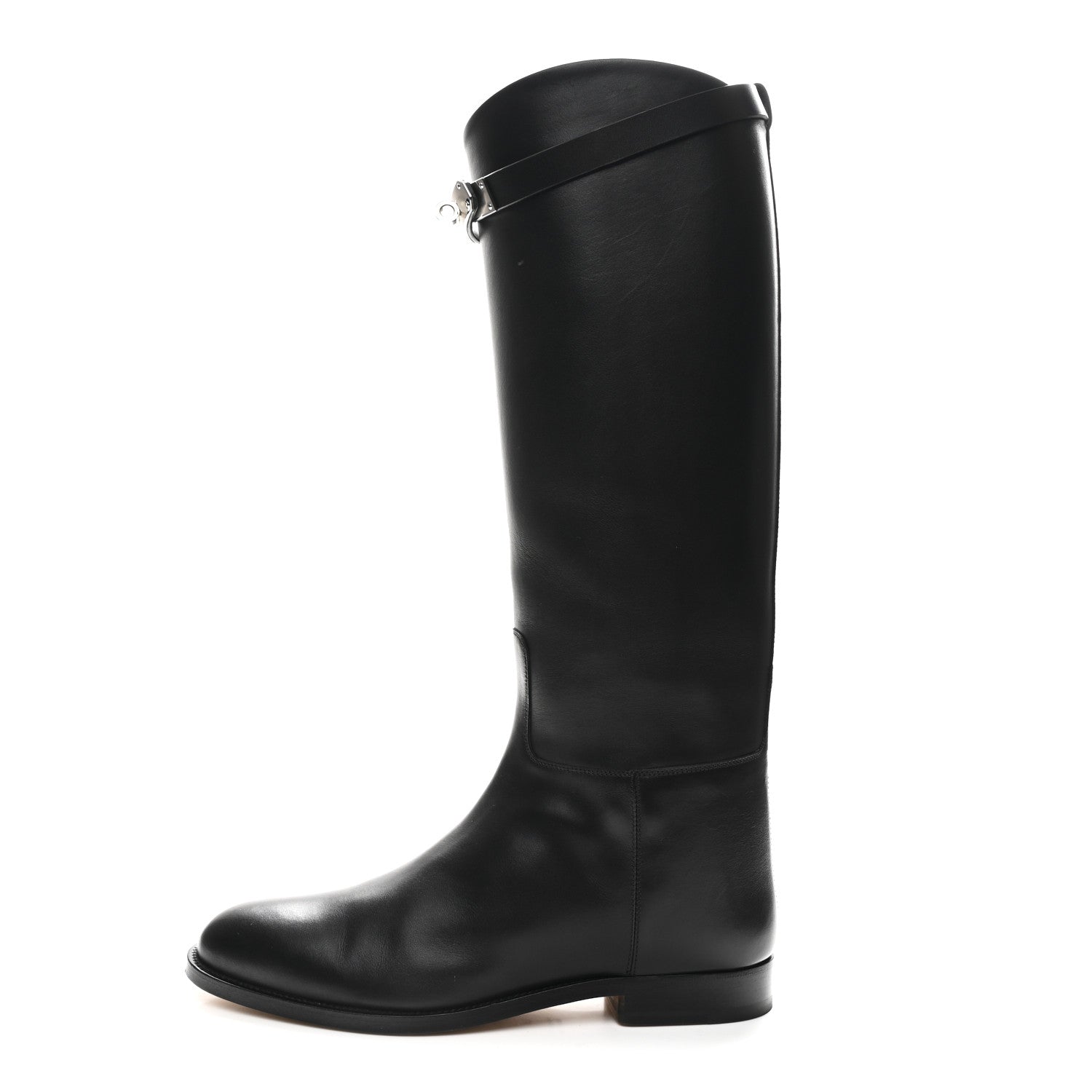 Hermes Box Kelly Jumping Boots 39 Black 1 of 9