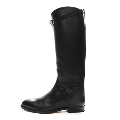 Hermes Box Kelly Jumping Boots 39 Black 1 of 9