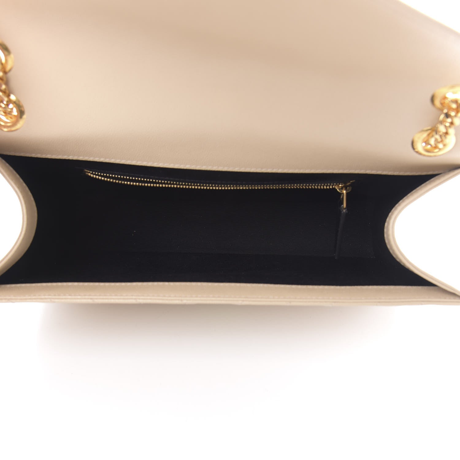 Saint Laurent Grain De Poudre Matelasse Chevron Large Monogram Satchel Nude Powder 5 of 11