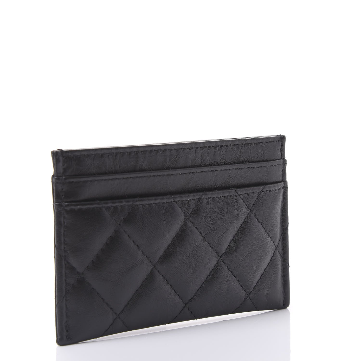 Chanel Aged Calfskin Quilted Reissue Card Holder So Black 2 of 11