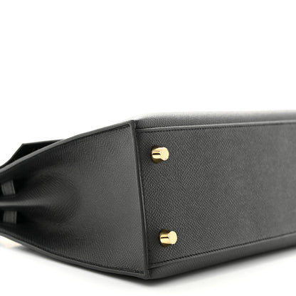 Hermes Epsom Kelly Sellier 25 Black 9 of 11