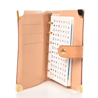 Louis Vuitton Monogram Multicolor Small Ring Agenda Cover White 5 of 10