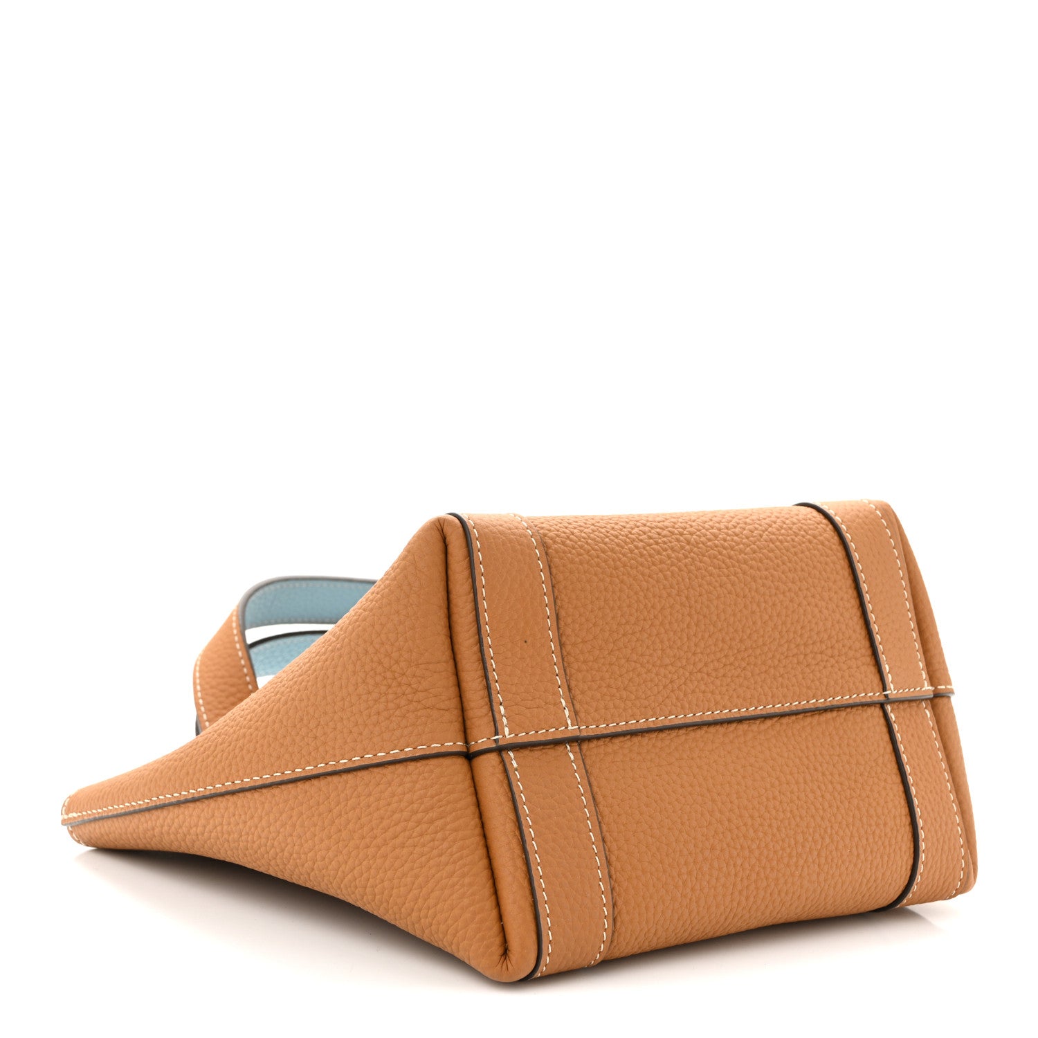 Moynat Taurillon Gex Duo Tote Bag BB Cannelle Azur 4 of 9