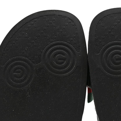 Gucci Satin Web Bow Slide Sandals 41 Black 9 of 9