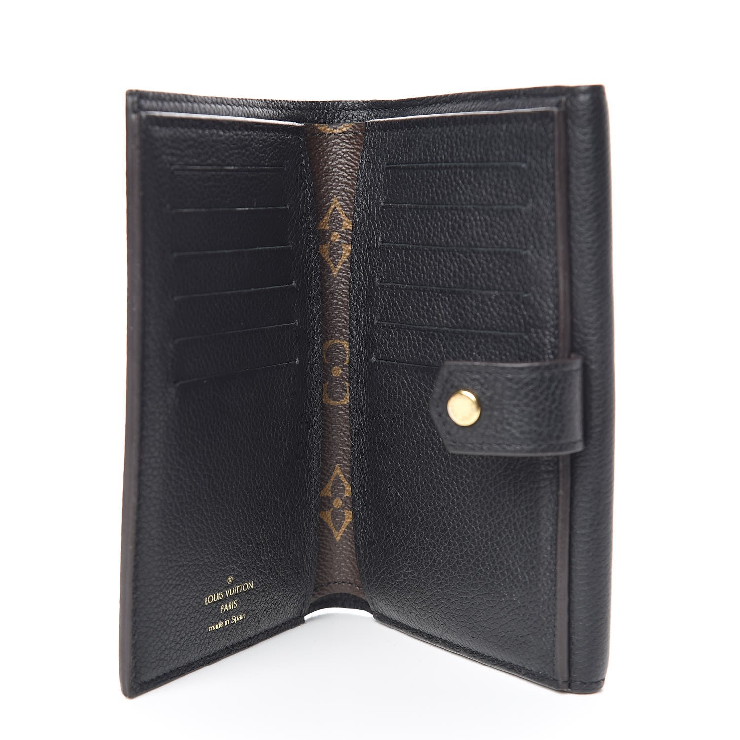 Louis Vuitton Monogram Pallas Compact Wallet Black 5 of 10