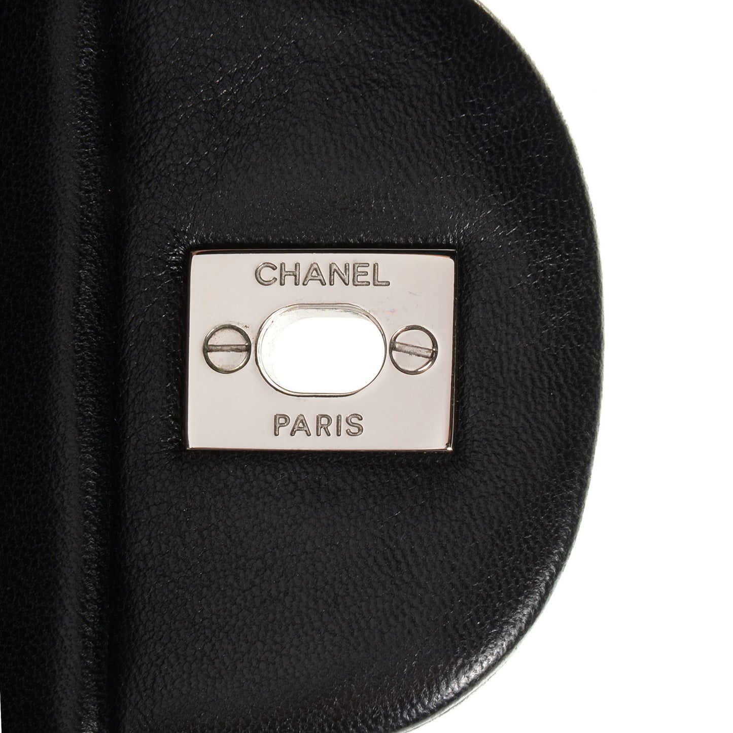 Lambskin Quilted Jumbo Single Flap Black