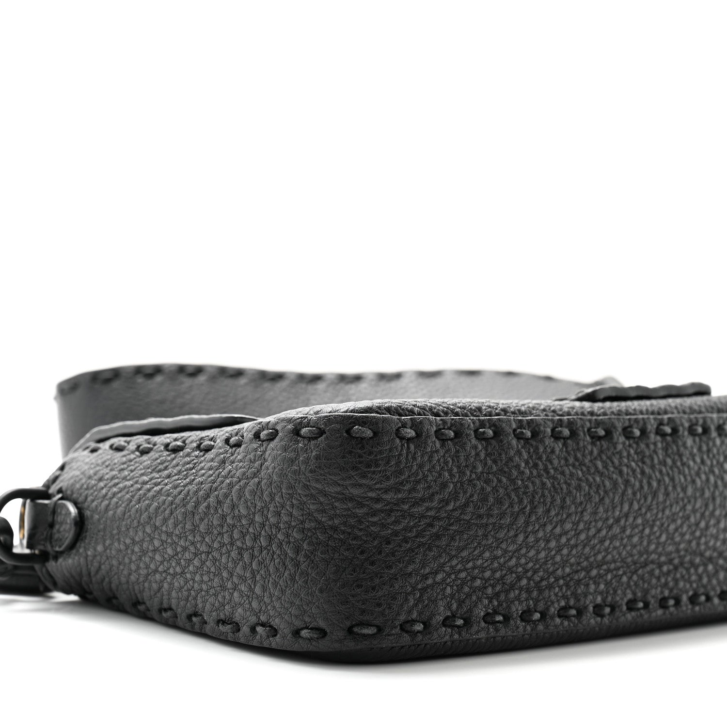 Fendi Cuoio Romano Selleria Baguette Black 9 of 11