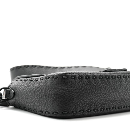 Fendi Cuoio Romano Selleria Baguette Black 9 of 11