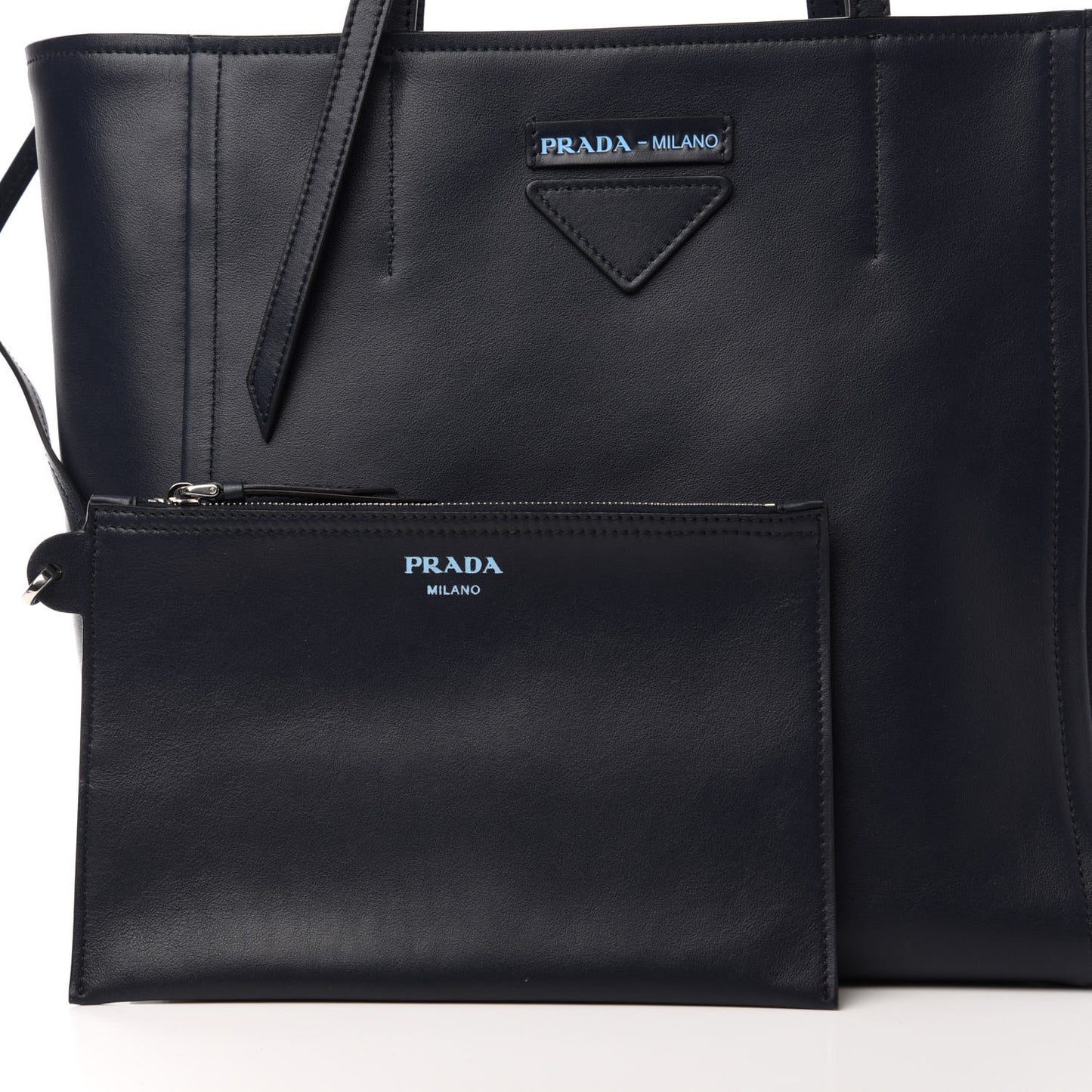 Calfskin Concept Shopper Tote Black Astrale