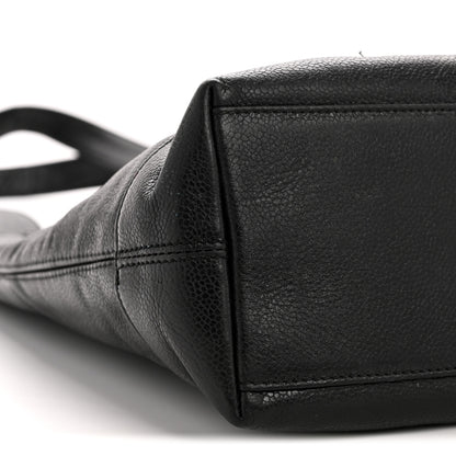 Chanel Caviar Logo Shoulder Bag Black 9 of 15