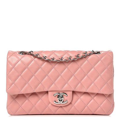Chanel Lambskin Quilted Medium Double Flap Pink 1 of 14