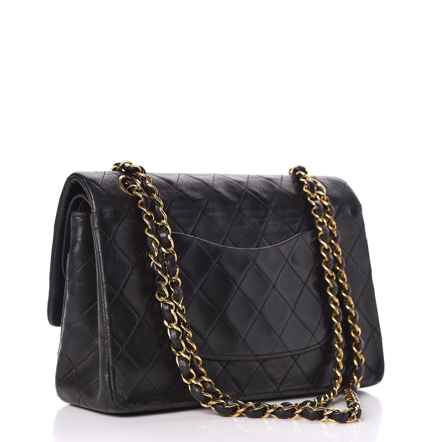 Chanel Lambskin Quilted Medium Double Flap Black 3 of 18