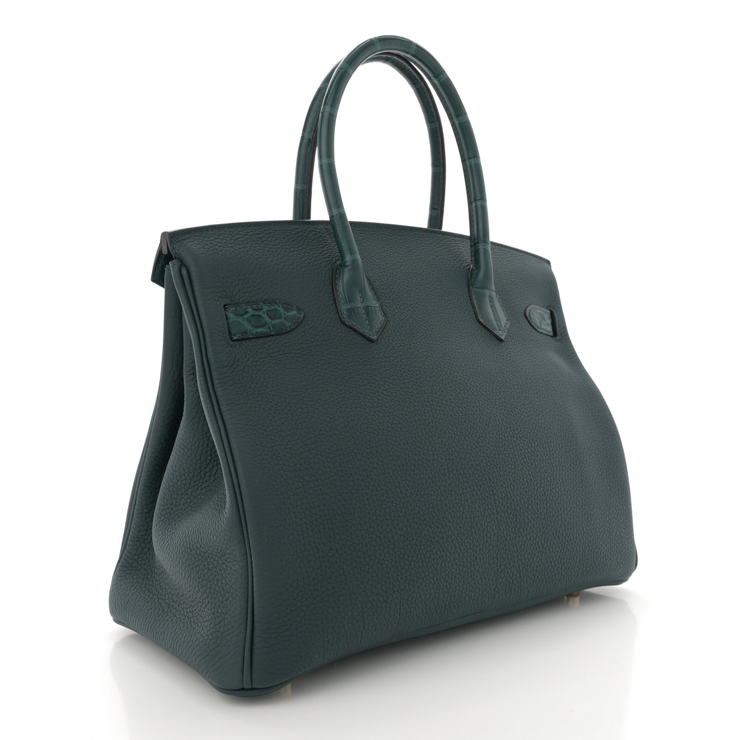 Togo Matte Alligator Birkin Touch 30 Vert Cypress