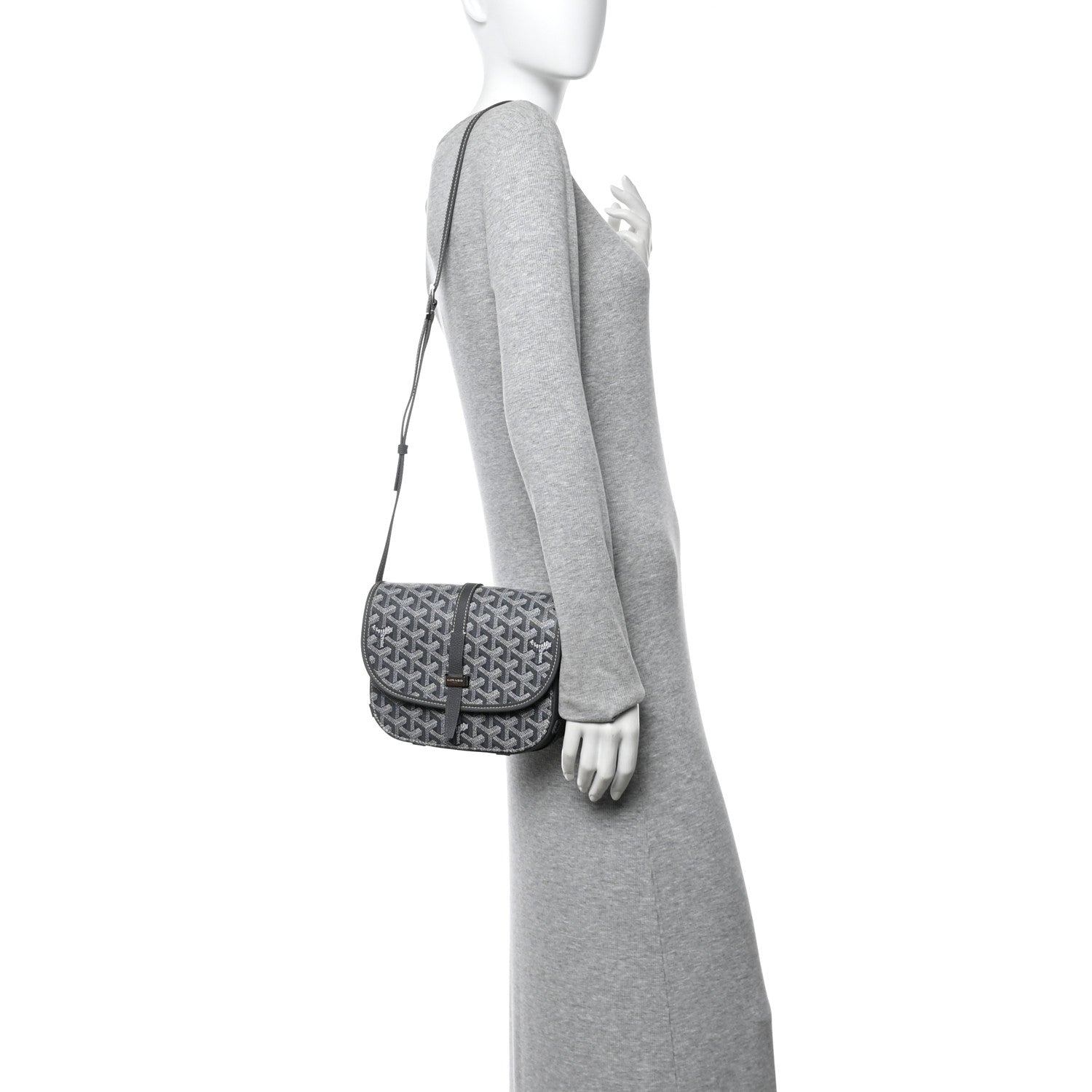 Goyard Goyardine Belvedere II PM Messenger Bag Gray 2 of 9