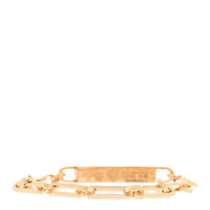 Hermes 18K Yellow Gold Diamond Pave PM Kelly Chaine Bracelet ST 2 of 5