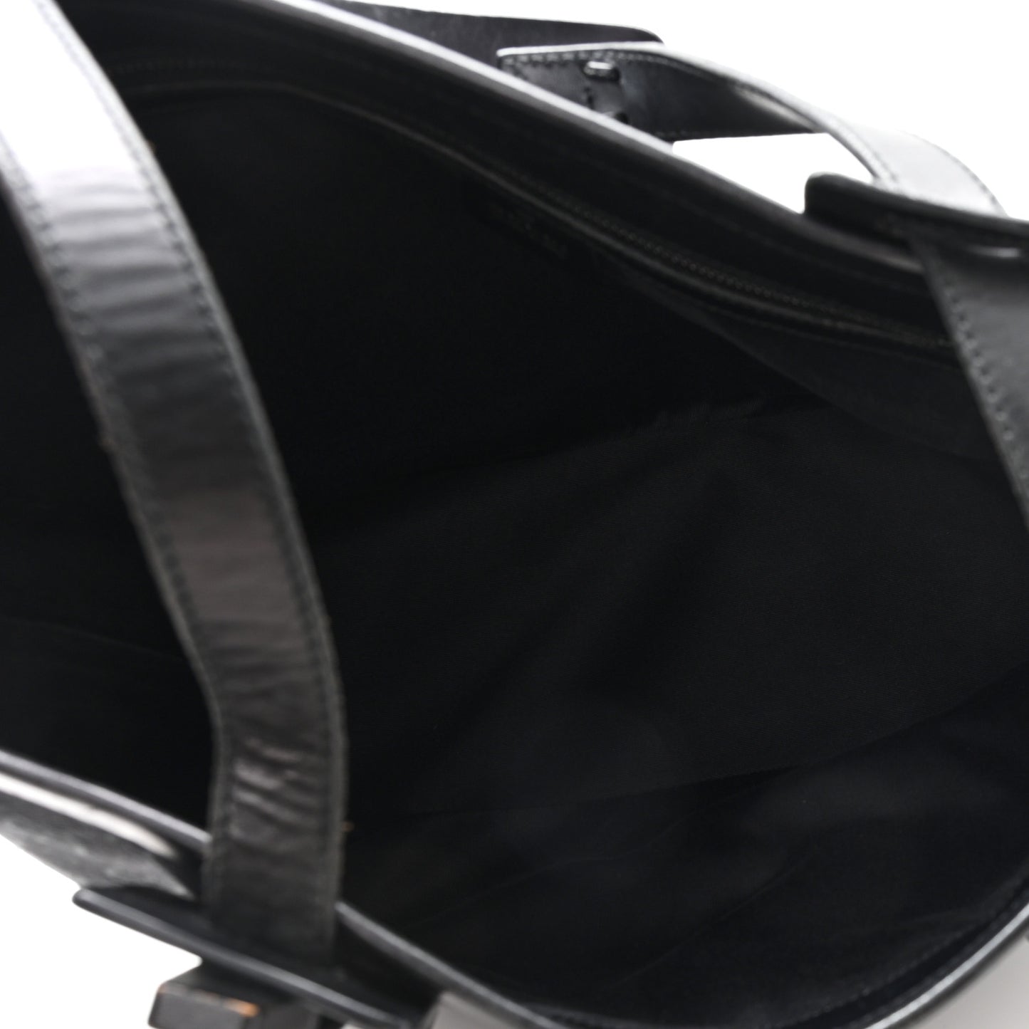 Canvas Monogram Tote Black