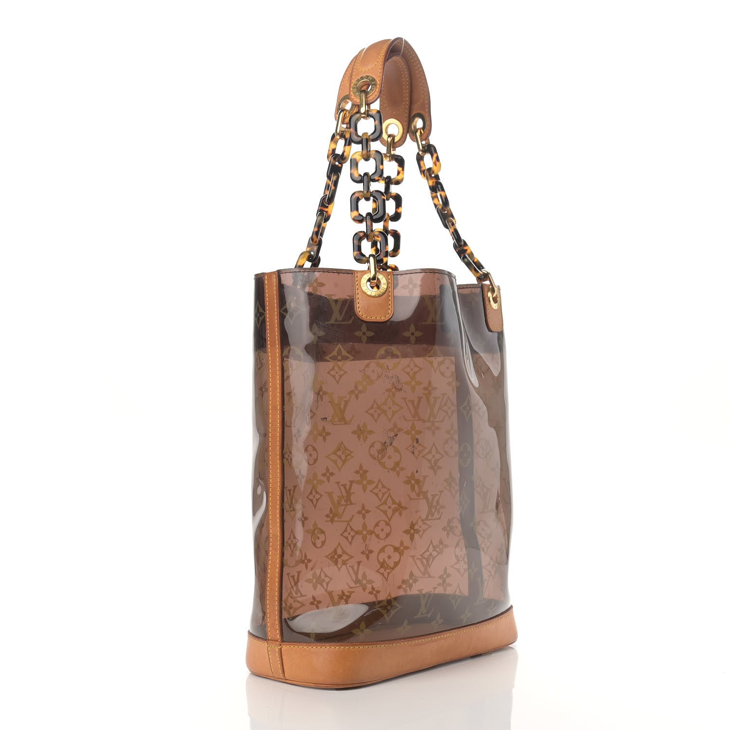 Louis Vuitton Vinyl Cabas Sac Ambre MM 4 of 22