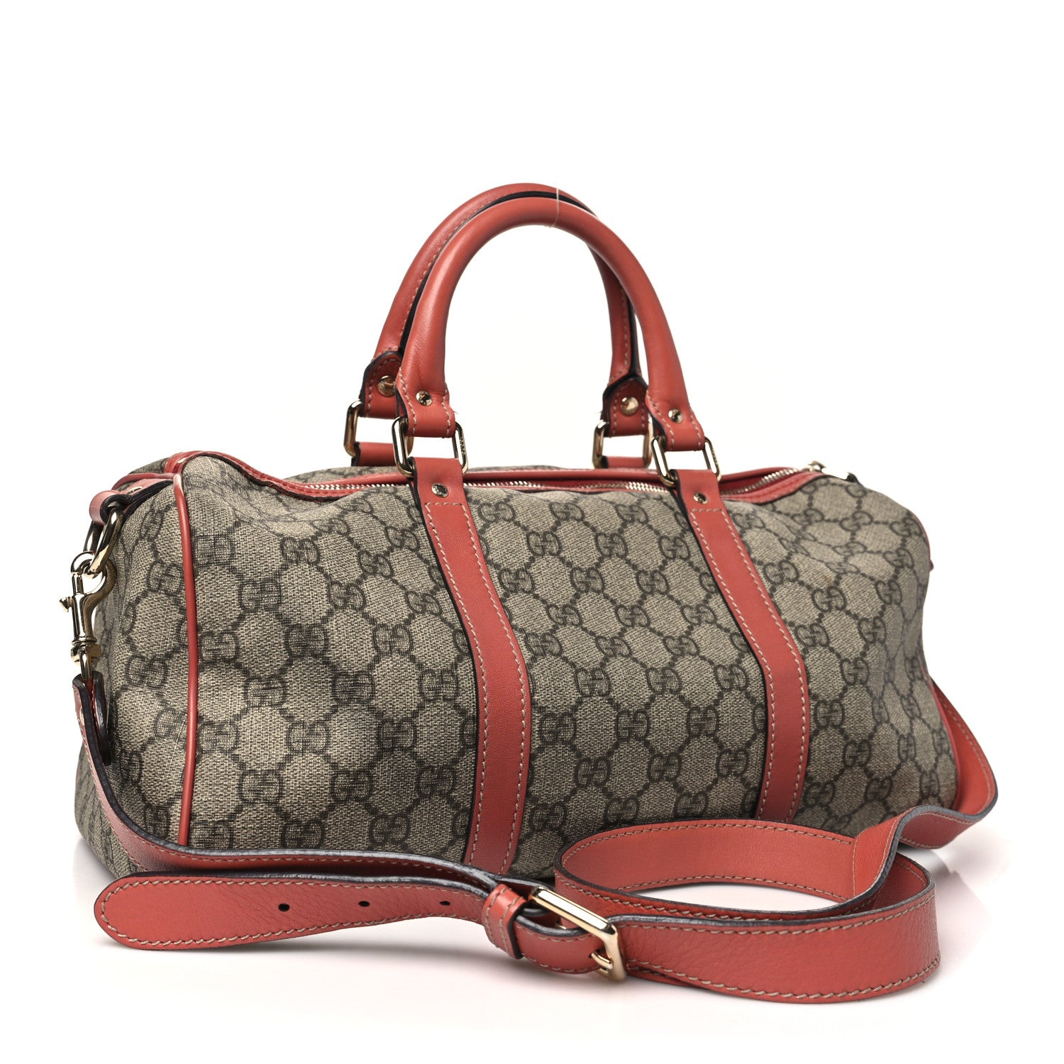 Gucci GG Supreme Monogram Small Joy Boston Pink 3 of 14