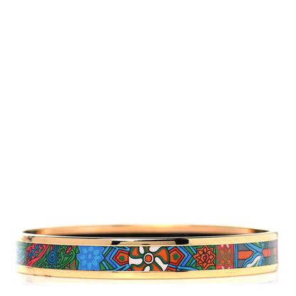 Hermes Enamel Printed Narrow LArbre Du Vent Bracelet 62 2 of 4
