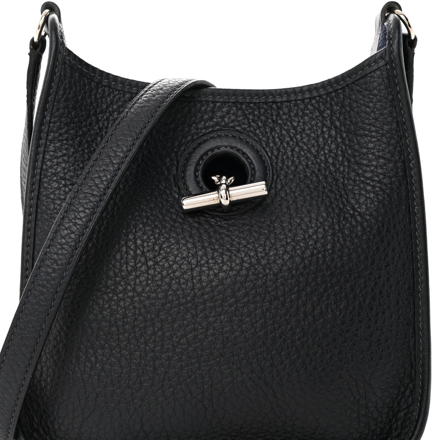 Hermes Taurillon Clemence Vespa TPM Bleu Indigo 7 of 13