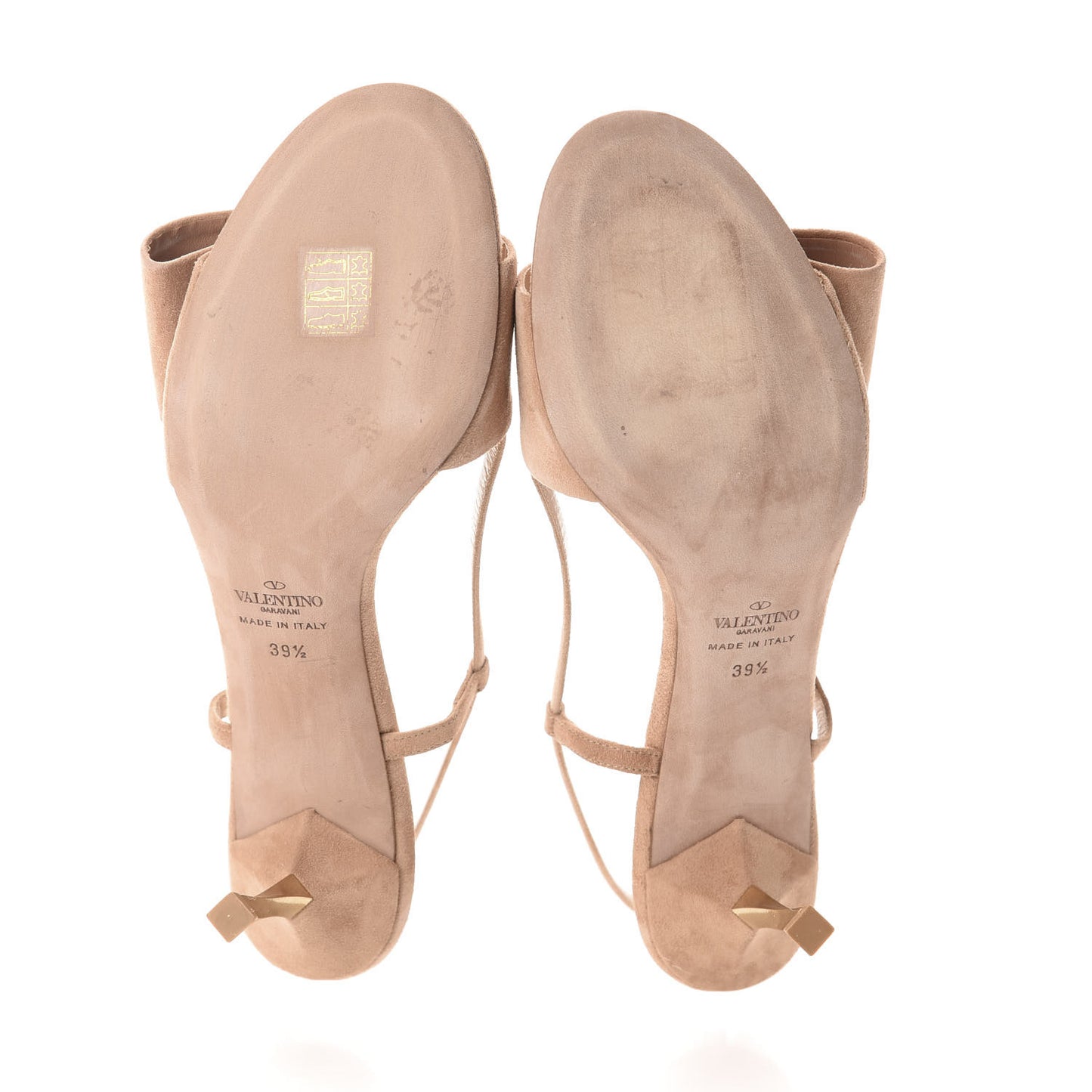 Suede Bowow Slingback Pumps 39.5 Beige