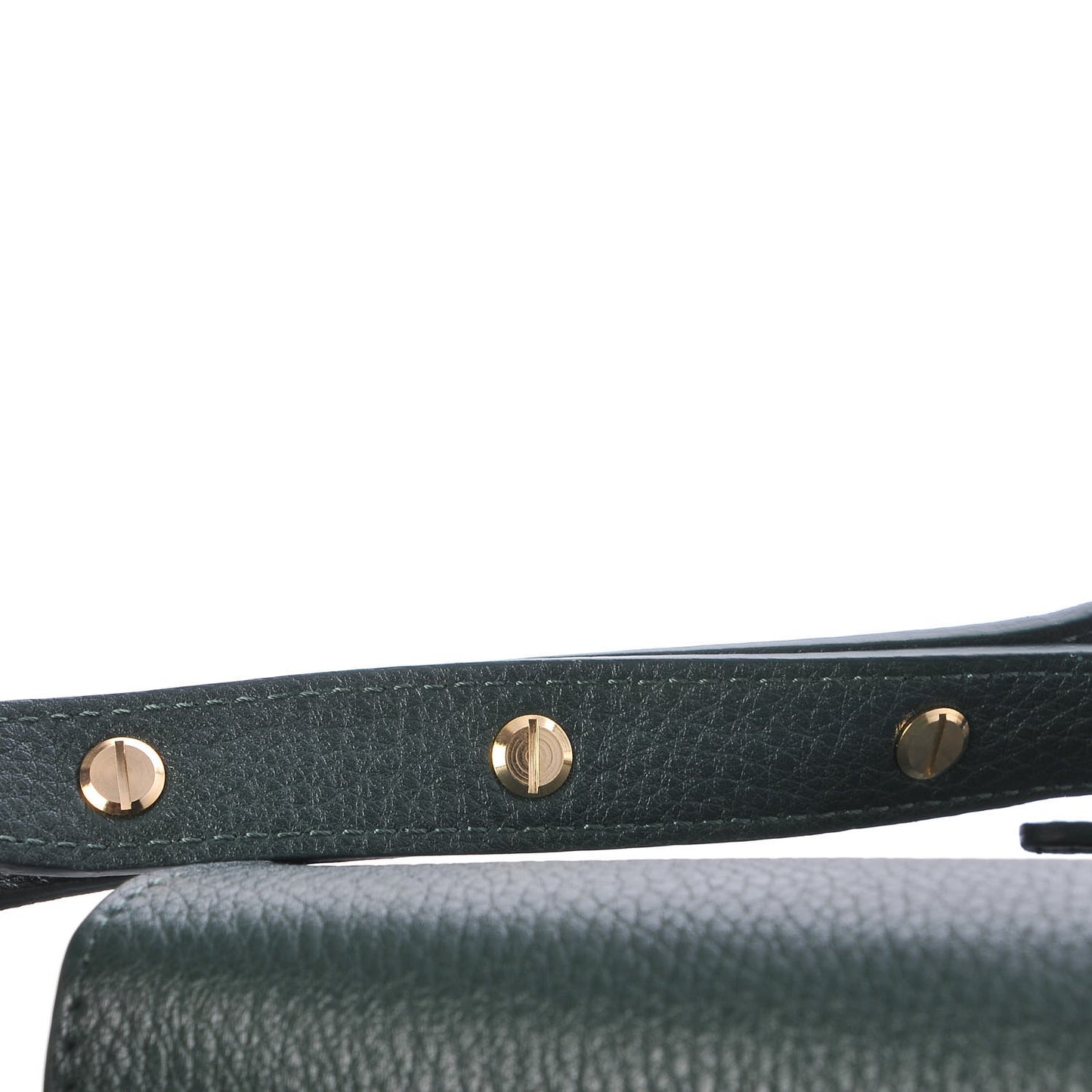 Tumble Calfskin Mini Sun Bag Moss
