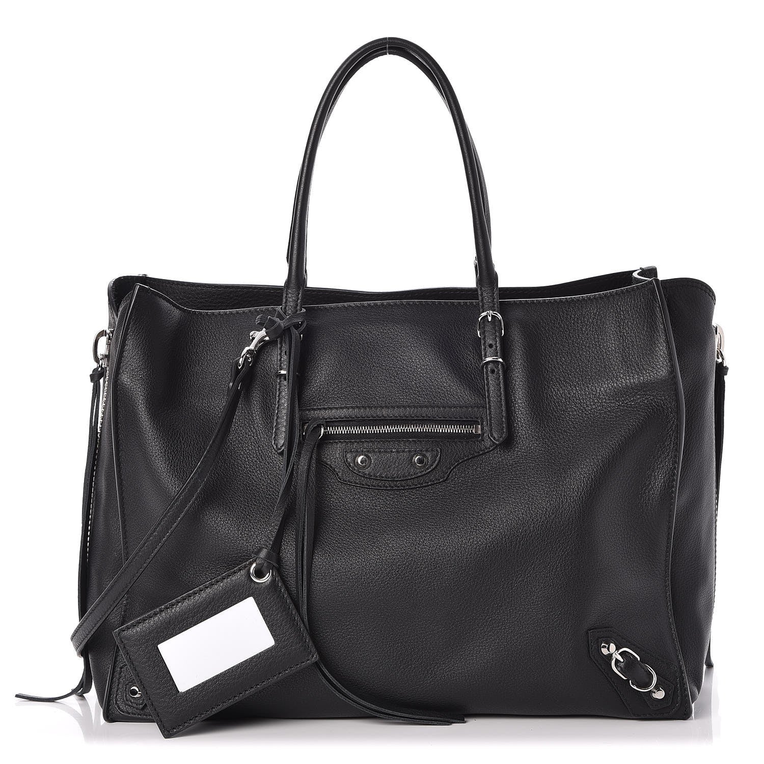 Balenciaga Veau Papier B4 Zip Around Tote Black 1 of 8