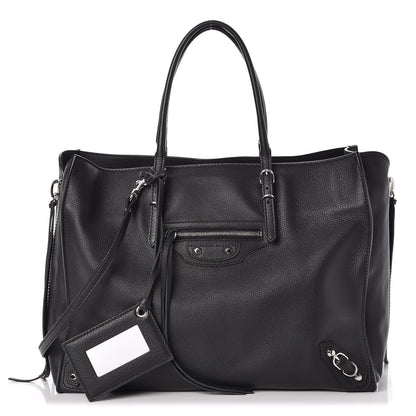 Balenciaga Veau Papier B4 Zip Around Tote Black 1 of 8