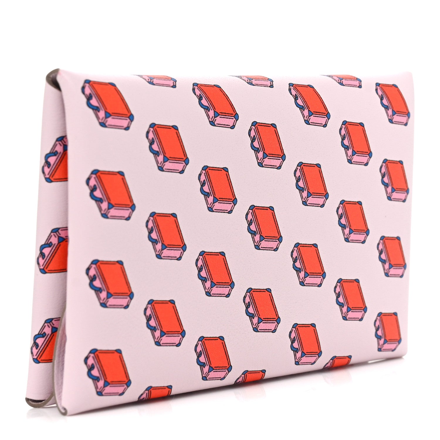 Hermes Swift Valises Calvi Duo Card Case Mauve Pale 3 of 8