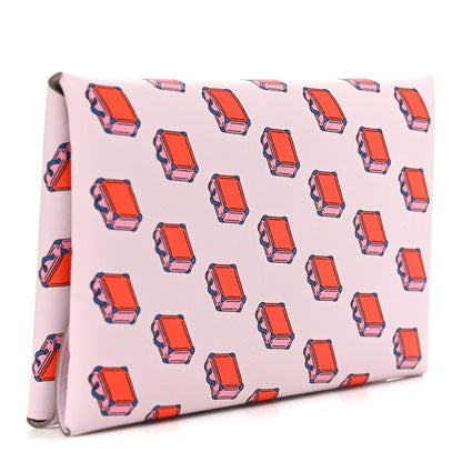 Hermes Swift Valises Calvi Duo Card Case Mauve Pale 3 of 8