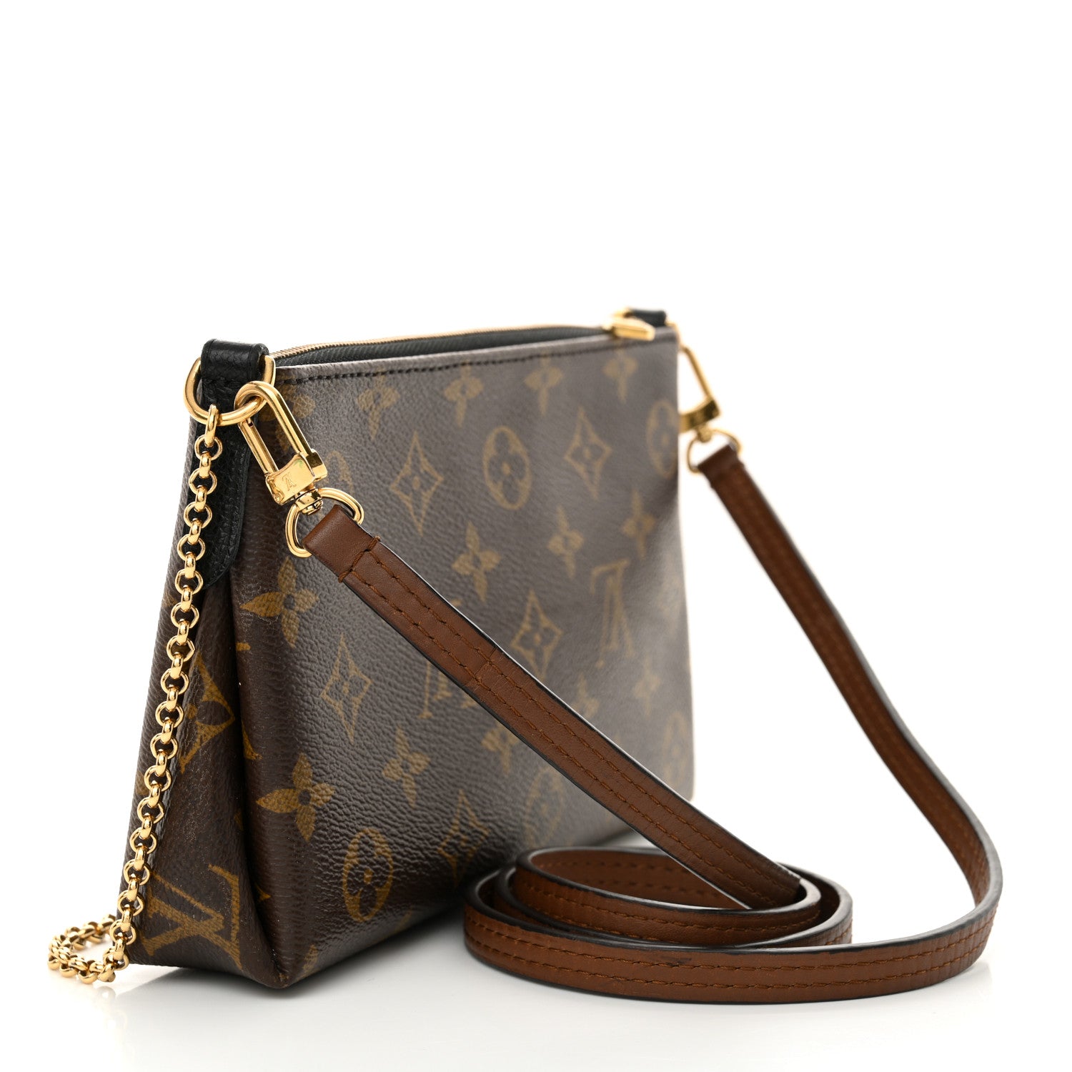 Louis Vuitton Monogram Pallas Clutch Black 3 of 10