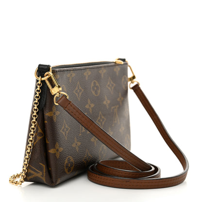 Louis Vuitton Monogram Pallas Clutch Black 3 of 10
