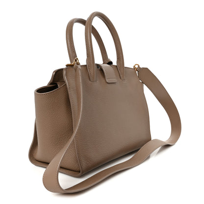 Saint Laurent Calfskin Baby Monogram Downtown Cabas Beige 2 of 10