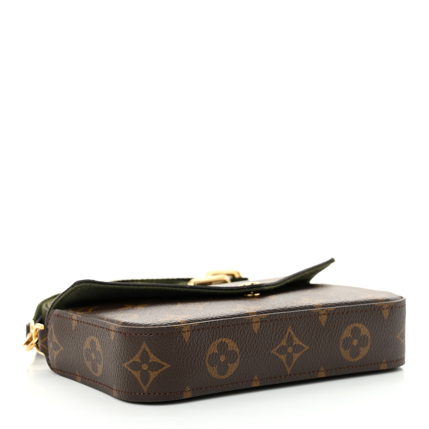 Monogram Felicie Strap & Go Kaki