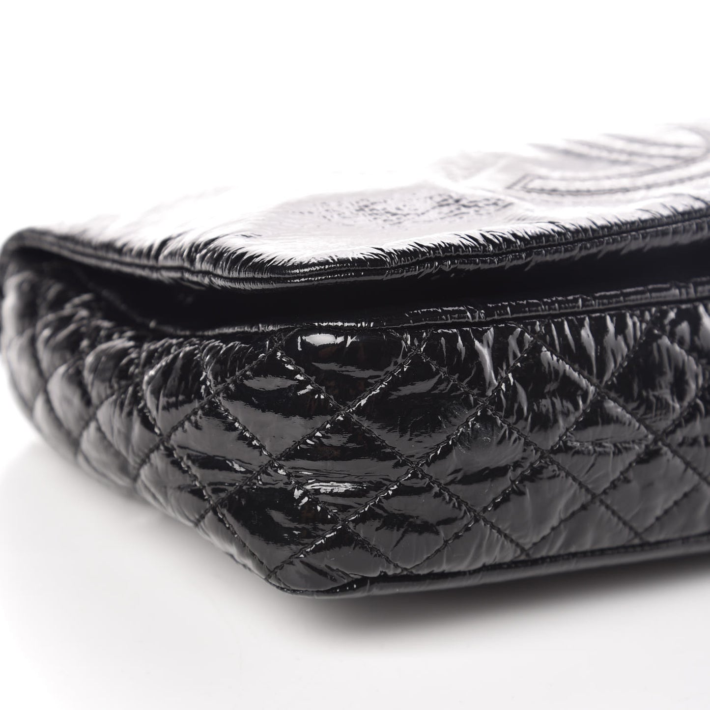 Vinyl Medium Rock and Chain Flap Black